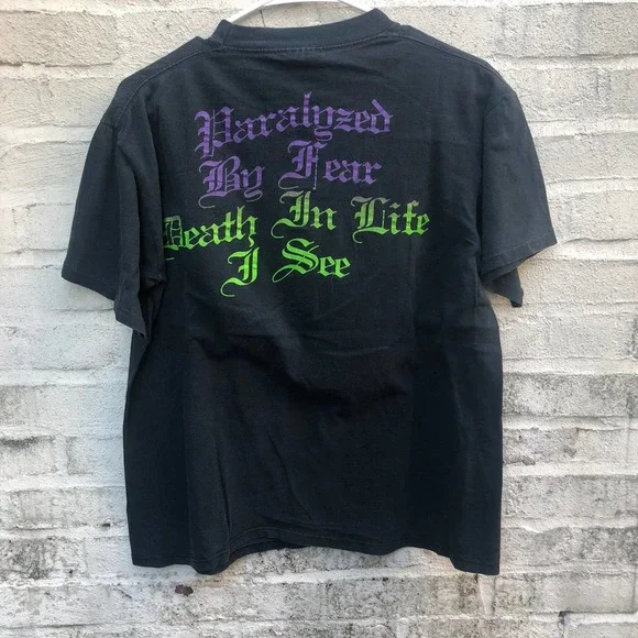 vintage 1991 TESTAMENT Band single stitch double sided graphic tee shirt LARGE